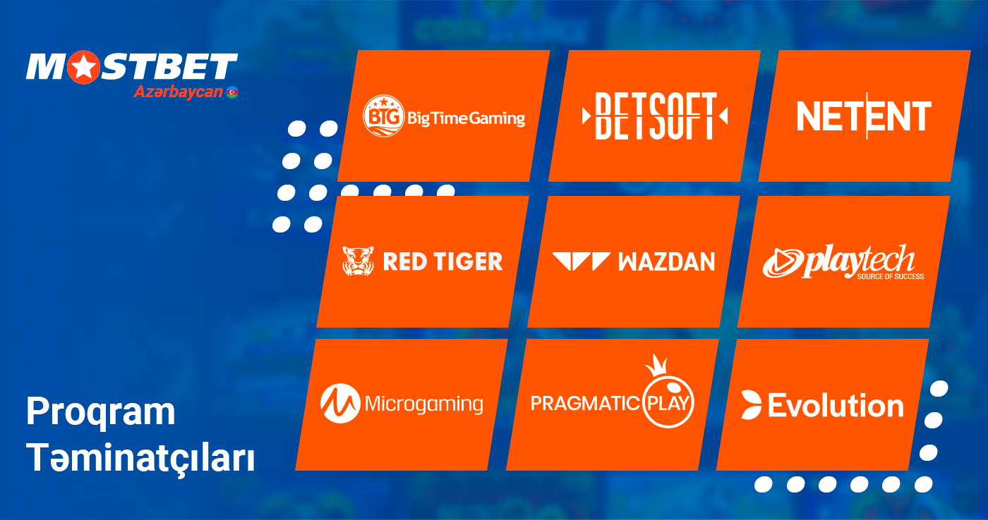 Siz Mostbet Casino-da 150+ proqram təminatçısı arasından seçim edə bilərsiniz