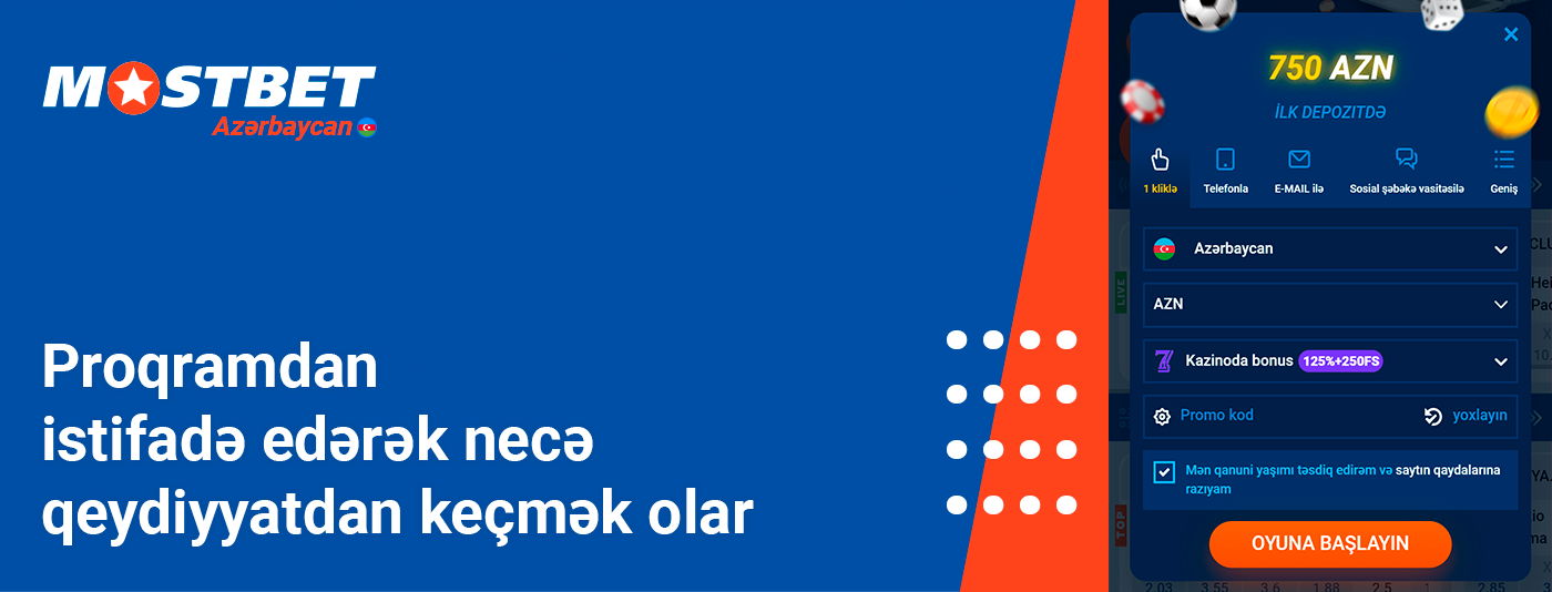 Mobil proqramdan istifadə edərək mosibet-də necə qeydiyyatdan keçmək olar